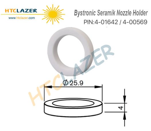 Bystronic Seramik Halka Pin: 4-01642 / 4-00569 D25.9 H4